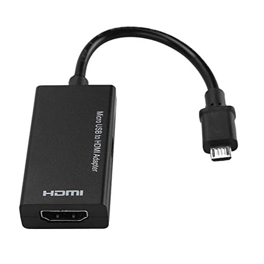 Micro USB to HDMI Adapter, 1080P 8-channel Stereo Sound 5pin HDMI Video Adapter with universal compatibility, suitable for Android