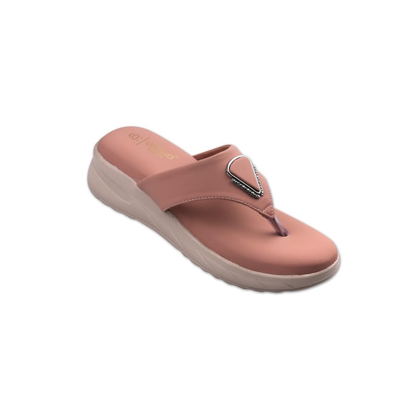 Image of ORTHO CLUB Women's Orthopedic Comfort Sandals - Soft Cushion Footbed, Anti-Slip Sole, Stylish Toe-Ring Design - Lightweight Sandals for Women & Girls