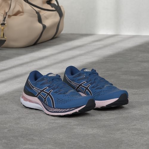 ASICS Women's Gel-Kayano 28 Running Shoes, 6, MAKO Blue/Barely Rose2