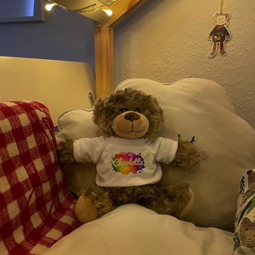 printplanet® Teddy Bodo personalisiert – Stofftier mit Foto/Text – 17 Designs – Geschenk – 24 cm groß