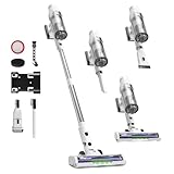 ElecKeys Cordless Vacuum cleaner 580W, 48KPa High Suction hoover, up to 65 Mins Runtime, LED Screen, Rechargeable Vacuum Cleaner for Home, Floors, Carpets & Pet Hair