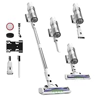 ElecKeys Cordless Vacuum Cleaner 580W, 48KPa High Suction Hoover, up to 65 Mins Runtime, LED Screen, Rechargeable Vacuum Cleaner for Home, Floors, Carpets & Pet Hair
