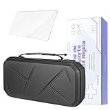 【2in1セット】2025 Lenovo Legion Go 2 (8.8インチ) 専用 収納ケース ＋ガラスフィルム ｜ハードケース・キャリングケース・収納バッグ・耐衝撃・全面保護・スリム設計・持ち運び便利・ポータブル（黒）