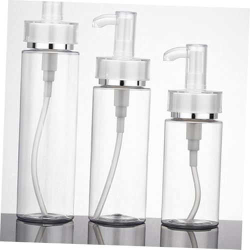 IWOWHERO 3 pièces Flacon Pompe Vide Transparent Portable Rechargeable pour Lotion Soins Peau Voyage et Compact – vue 9