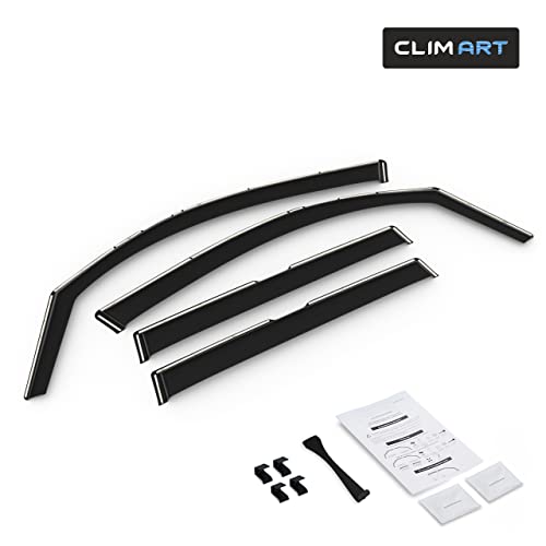 CLIM ART in-Channel Incredibly Durable Rain Guards for Subaru Forester 2019-2024, Original Window Deflectors, Vent Window Visors, Vent Deflector, 4 pcs. - 619347, Dark Smoke by CLIM ART - Image 6
