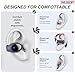 Hijoxp Open Ear Earbuds Lightweight Comfort Clip Wireless Earbuds Sweat Resistant Bluetooth Headphones Sport Headphones for Workouts and Running with Dual Digital Display 44H Playtime IPX7 Waterproof
