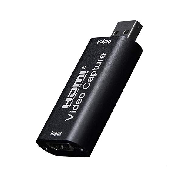 ConBlom Videoaufnahmekarte, HDMI Video Capture Card 1080P 30fps HD Video Capture Karte zu USB 2.0 Aufnahme über DSLR…