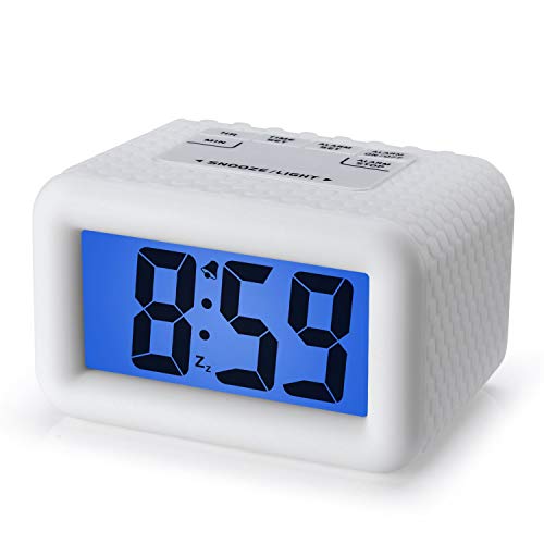 Plumeet Digital Clock - Kids Alarm Clocks with Snooze and Backlight - Simple
