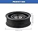 Black Belt Tensioner Pulley 31190-R1A-A01 Drive Belt Idler Pulley Compatible with Honda Civic 2012-2015 Honda HR-V 2016-2020 Acura ILX 2013-2015 Automotive Parts Car Replacements