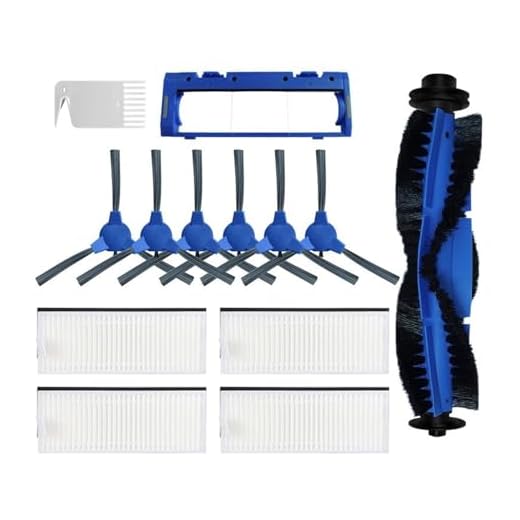 ZeAda Piezas de aspiradora robótica Filtros de Repuesto Cepillo Lateral de Rodillo, Compatible con Eufy, Compatible con Robovac 11S 15C 15T 30 30C 12 35C 11S Plus 25C (Color : As Shown in Figure F)