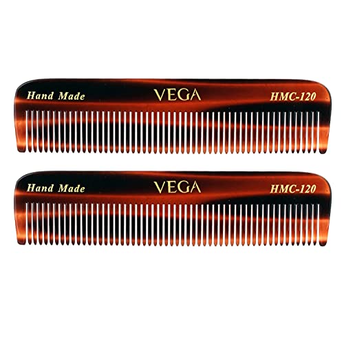 Vega - Pocket Comb- Pack Of 2 (Brown) #TOP20
