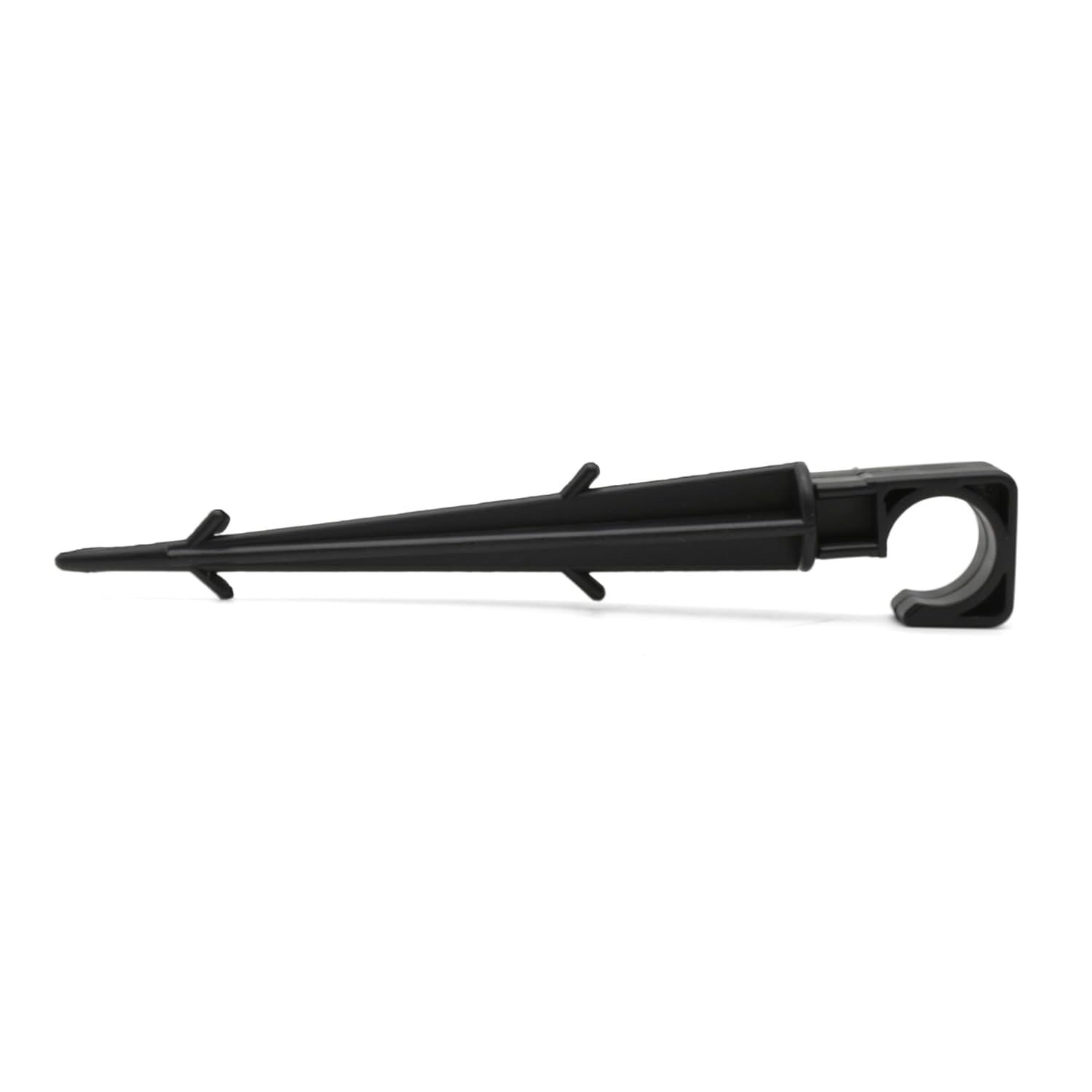 Suinga. 500 x picchetto di fissaggio per tubi gocciolatori 16 mm. Picchetto gocciolante nero. Impedisce al tubo da 16 mm di sollevarsi dal vento o piegamenti. Confezione da 500 picchetti