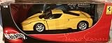 Hot Wheels Enzo Ferrari Yellow 1/18 Scale Model Car