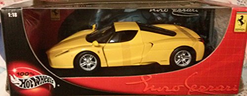 Hot Wheels Enzo Ferrari Yellow 1/18 Scale Model Car