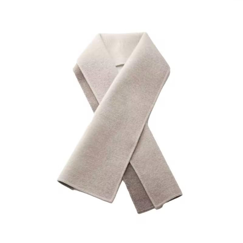 Wool Scarf Fashion Wool Blend Double-sided Gradient Reversible Scarf Womens Scarfs Winter Scarfs Travel Chunky Scarf