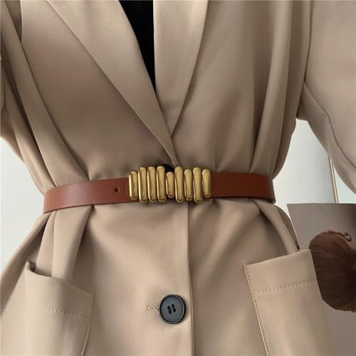 Dress Jeans Accessories PU Luxury Design Corset Metal Buckle Waist Cinch Belt Jeans(02)4