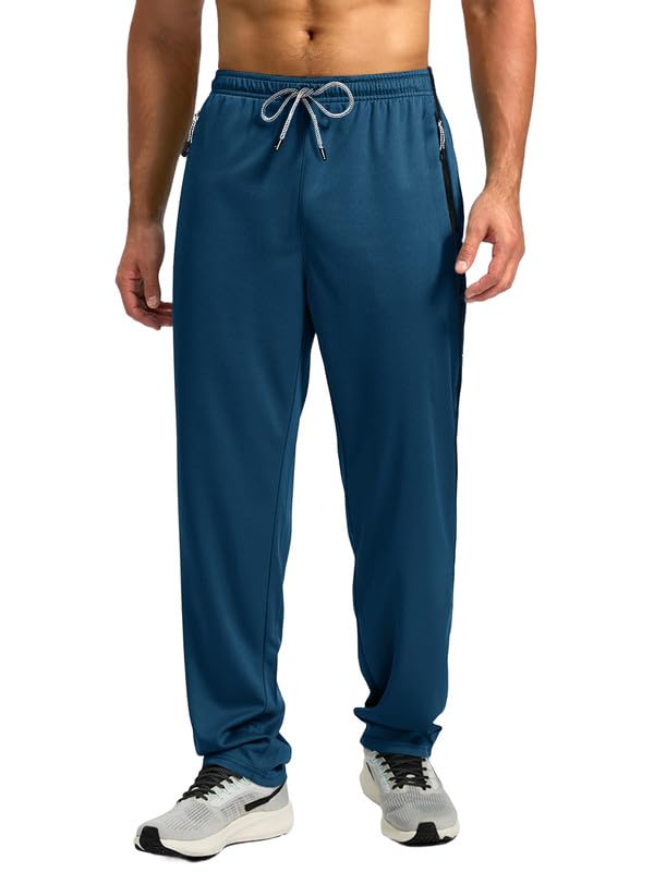 Image of Pinkmint Men's Spandex Track Pant ll Stylish Regular Fit Track with Side Zip Pocket ll Gym Wear ll Yoga ll Sports (Pack of 1 | Available in Plus Size)