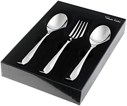 Robert Welch Warwick Bright 3 Piece Serving Set. Made from Stainless Steel. Dishwasher Safe.