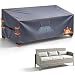 Gartenmöbel Gartensofa Abdeckung 3 Sitzer Wasserdicht, 160x100x60/90cm