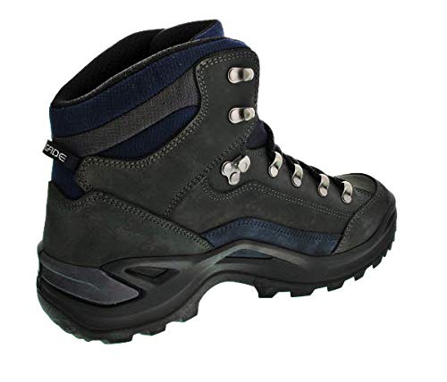 Image of LOWA Mens Renegade GTX Mid Dark Grey Navy Boots 10.5 US