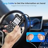 mucar OBD2 Scanner Universal OBD II code reader, CDL20 OBD2/EOBD Car Fault Diagnostic Tool with Full OBD2 Functions,Code Scanner for OBDII Protocol Vehicles Black - Image 6