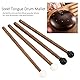 4 Stück 16,5 cm Weichgummischlägel für Stahlzunge Slit Drum Xylophon Percussion mit Halter