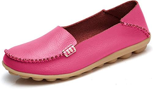VenusCelia Women's Natural Comfort Walking Flat Loafer(8.5 M US,HotPink)
