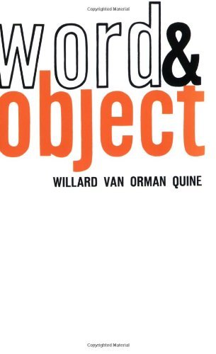 Word and Object (MIT Press) by Willard Van Orma... B01JXSJOL0 Book Cover