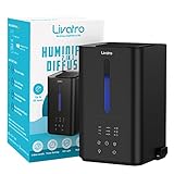 Livatro 4.5L Top Fill Humidifiers for Bedroom Large Room Home, Cool Mist Air Diffuser with Essential...