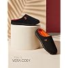 VeraCosy Men's Two-Tone Memory Foam House Slippers Indoor Outdoor Durable Rubber Sole
