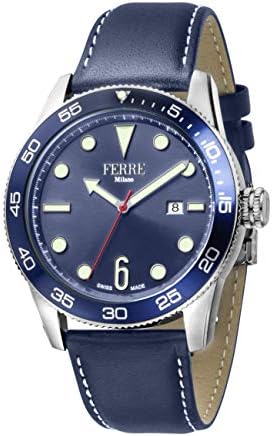 Men's FM1G109L0011 Swiss Made Blue Leather Strap Watch