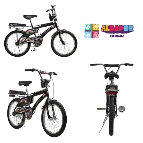بايسكل رامبو فري ستايل 20 بوصة، بايسكل مع مقعد إضافي ومقعد قابل للتعديل، بايسكل رامبو موديل اندونيسي مع رفرف نيكل وعاكسات، تأتي بتصميم اندونيسي مما يجعلها هدية مناسبة للأولاد من البدر