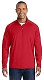 Sport-Tek Sport-Wick Stretch 1/2-Zip Pullover. ST850 True Red L