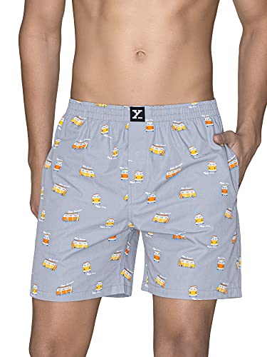 Image of XYXX Men's Surf & Pace Super Combed Cotton Boxer Shorts (Pack of 2)