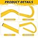 WOPPLXY 6 Pcs Speed Agility Training Hurdles, 6'' Detachable Agility Training Hurdles, Speed Training Agility Hurdles, Speed and Agility Training Equipment for Athletes, Soccer Training(Yellow)