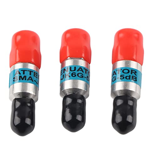 Sma Jk Macho Fêmea Atenuador Coaxial Rf 2w 6ghz 50Ω 1 30db Longa Vida útil Liga Forte Conjunto de 3