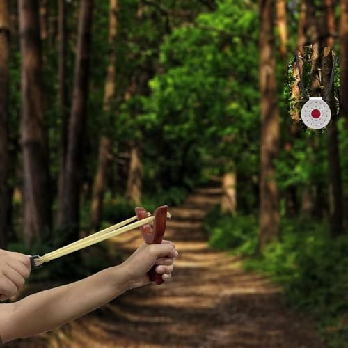 GQ Hand Carved Slingshot Wooden Sling Shot (Brown)