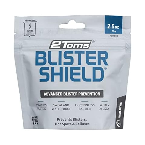 2Toms BlisterShield Advanced Waterproof Blister Prevention, Friction Free Protection Designed Specifically for Feet, Hot Spots, and Calluses, 2.5 Ounce Pouch Cover