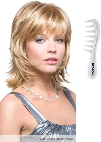 Bailey Wig #2346 by Rene of Paris, Bundle - 2 Items: Wig and Wig Lift Comb (Color Selected: Marble Brown)