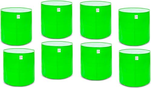 Image of Grow Bag UV Protected 260 GSM | HDPE Grow Bags for Plants | Heavy Duty Green Garden Plant Grow Bag with Drainage Holes | Reusable Vegetable Grow Bag for Terrace Gardening (8, 12X12 INCH)