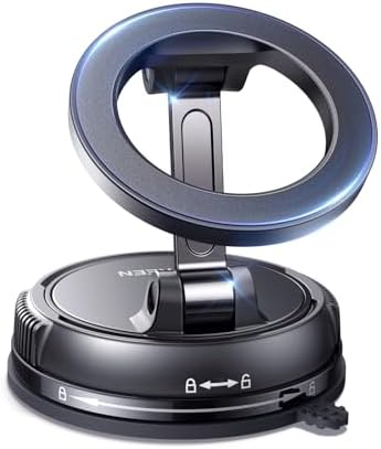 UGREEN MagSafe 2 in 1 Car Phone Holder with Suction Cup and Sticker, 360° Rotation Car Phone Holder for iPhone 15/14/13/12, Dashboard or Windshield image 2