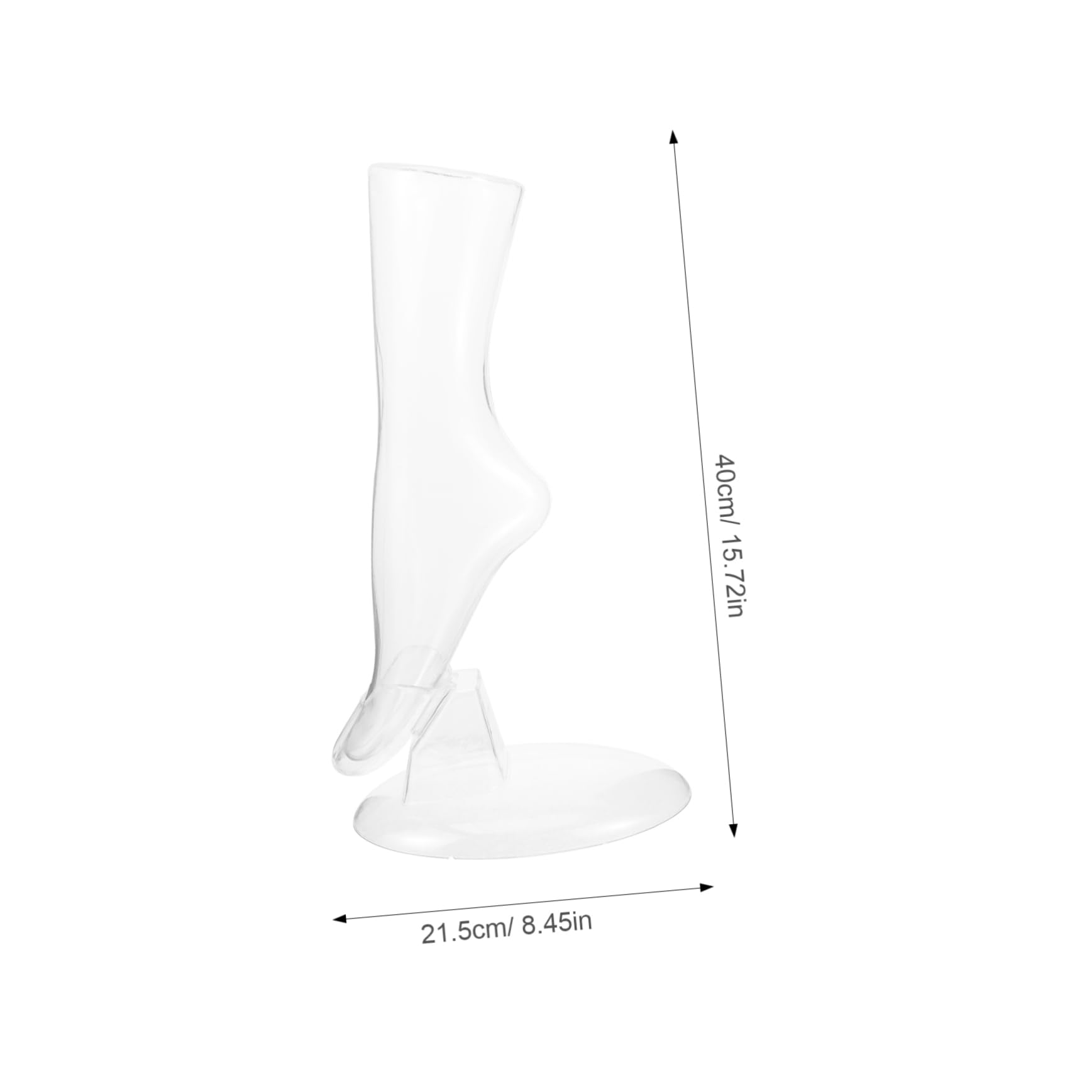 FUNOMOCYA Foot Mold for Socks Sock Display Holder Fake Feet Mannequin Thickened Plastic Material for Durability