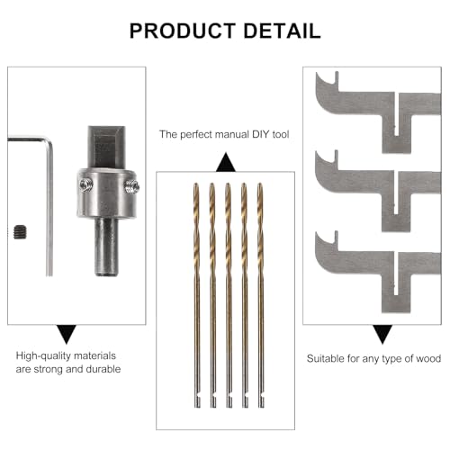 Kit d'outils travail du bois pour fabriquer bracelet et perles en acier - 4