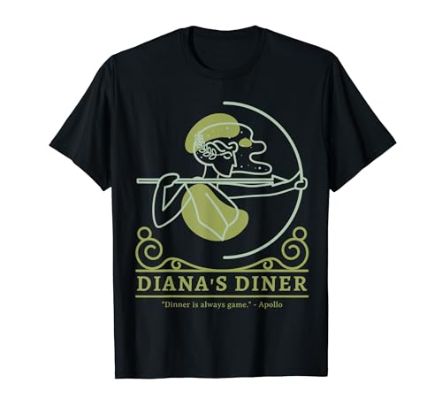 Divertida mitología griega Diana's Diner Camiseta