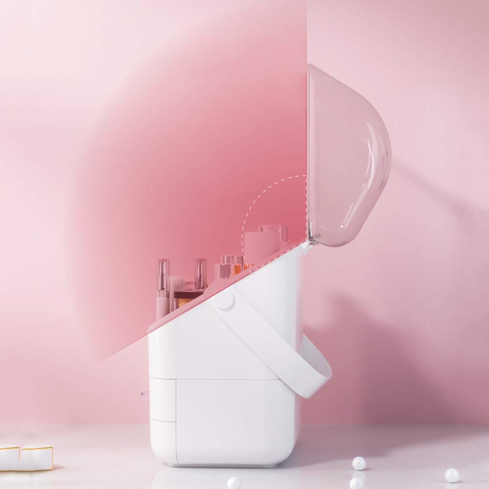 Caja Organizador de Maquillaje Organizador Cosméticos, cajón de Maquillaje Ajustable, se Adapta a Joyas, cepillos, Barras de Labios y cremas Saludable