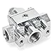 12-803 Adjustable Fuel Pressure Regulator with Gauge, Compatible with Holley and Edelbrock Carburetors, 4.5-9 PSI, 3/8