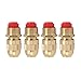 PinzqTrading 10Pcs G1/2 Male Thread Sprinkler Nozzle, Adjustable Garden Irrigation Water Spray Head, All Copper Sprayer Nozzle with 360° Coverage for Lawn Yard and Green Areas (Small Body)
