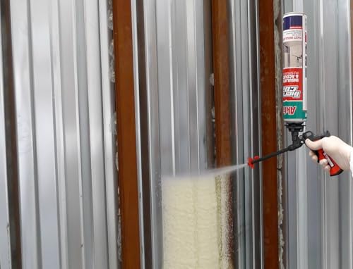 Akfix Thermcoat Spray Foam Insulation Kit (20 Board Feet) Closed Cell Extended Sealant for Heat and Acoustic Protection for Walls and Attics - Gun & Cleaner Not Included | 27 oz, 1 Pack