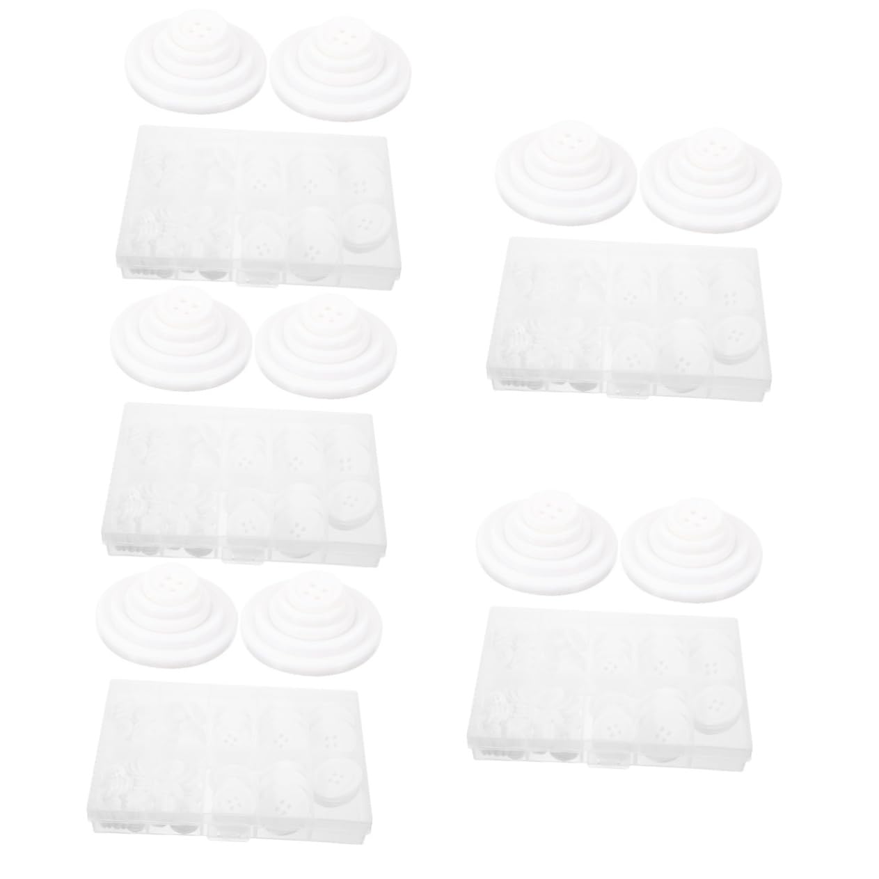 OSALADI 5 Series Botones De Redondos Coser Botones De Multiusos Proyectos Manualidades Abrigos Y Ropa Diy 100 Piezas X 5