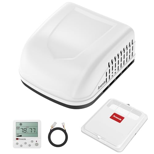 Arsenda RV Air Conditioner 18000 BTU, RV AC Unit with Heat Pump, 110-120V